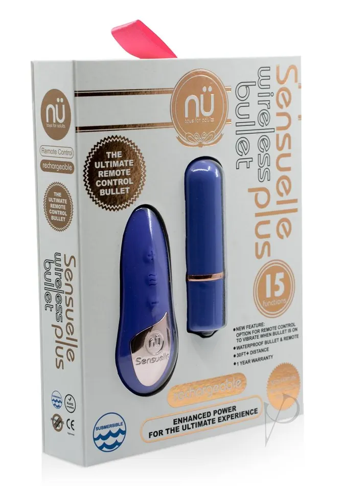 Nu Sensuelle Rechargeable Silicone Bullet Plus with Remote Control Ultra Violet Nu Sensuelle Female Sex Toys Nu Sensuelle Rechargeable Silicone Bullet Plus with Remote Control Ultra Violet Nu Sensuelle Female Sex Toys