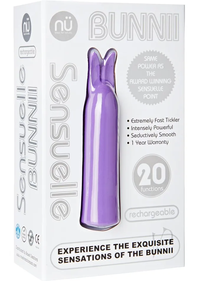 Nu Sensuelle Vibrators Nu Sensuelle Bunnii Rechargeable Silicone Vibrator Purple Nu Sensuelle Vibrators Nu Sensuelle Bunnii Rechargeable Silicone Vibrator Purple