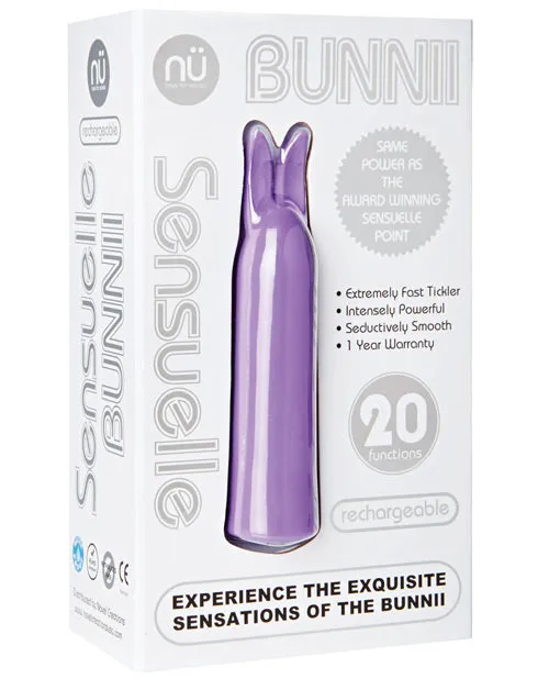 Nu Sensuelle Vibrators Nu Sensuelle Bunnii Rechargeable Silicone Vibrator Purple