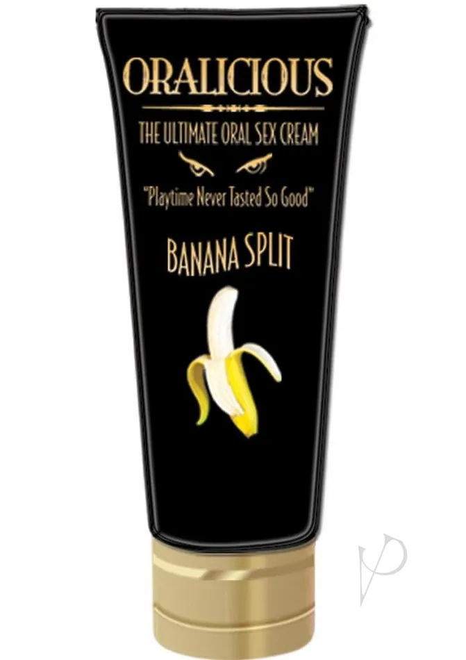 Oralicious Couples Oralicious Ultimate Oral Sex Cream 2oz Banana Split