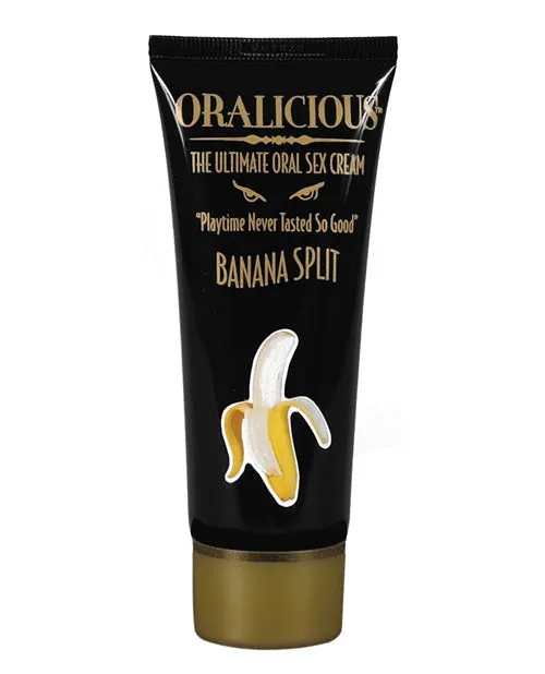 Oralicious Couples Oralicious Ultimate Oral Sex Cream 2oz Banana Split