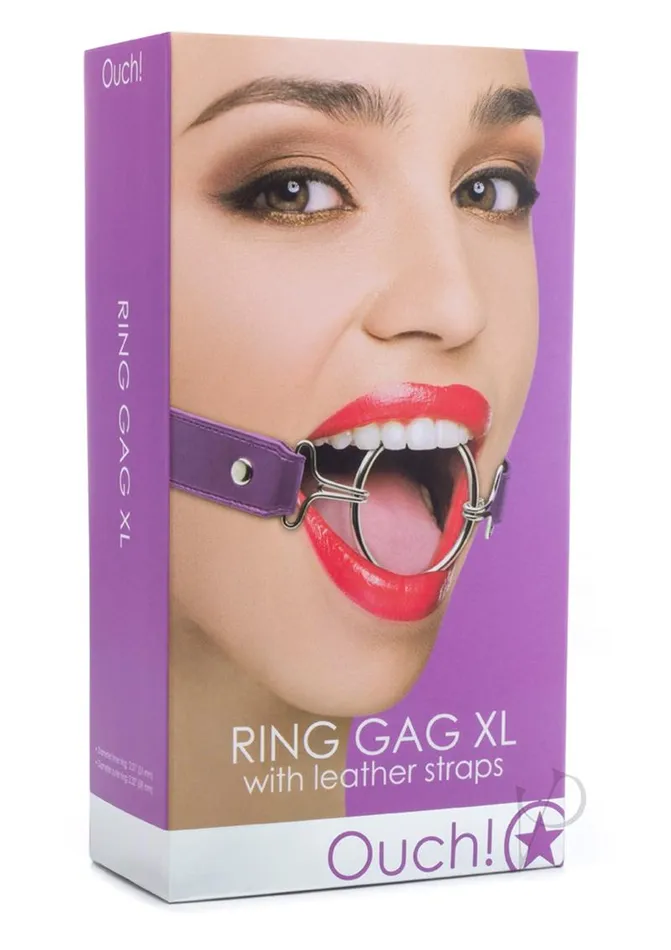 Ouch Couples Ouch Ring Gag XL Purple