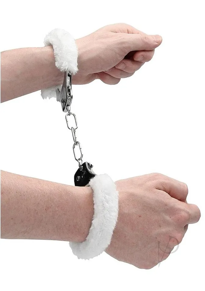 Ouch Female Sex Toys Ouch Pleasure Handcuffs Furry White Ouch Female Sex Toys Ouch Pleasure Handcuffs Furry White