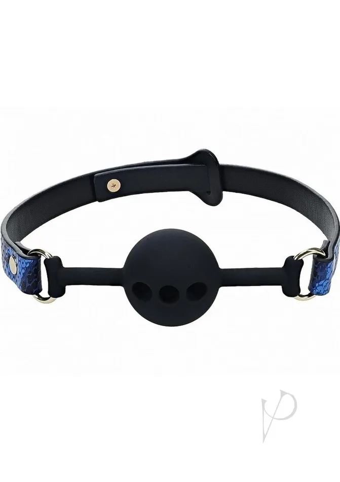Ouch Florence Collection Silicone Ball Gag Blue Ouch Vibrators