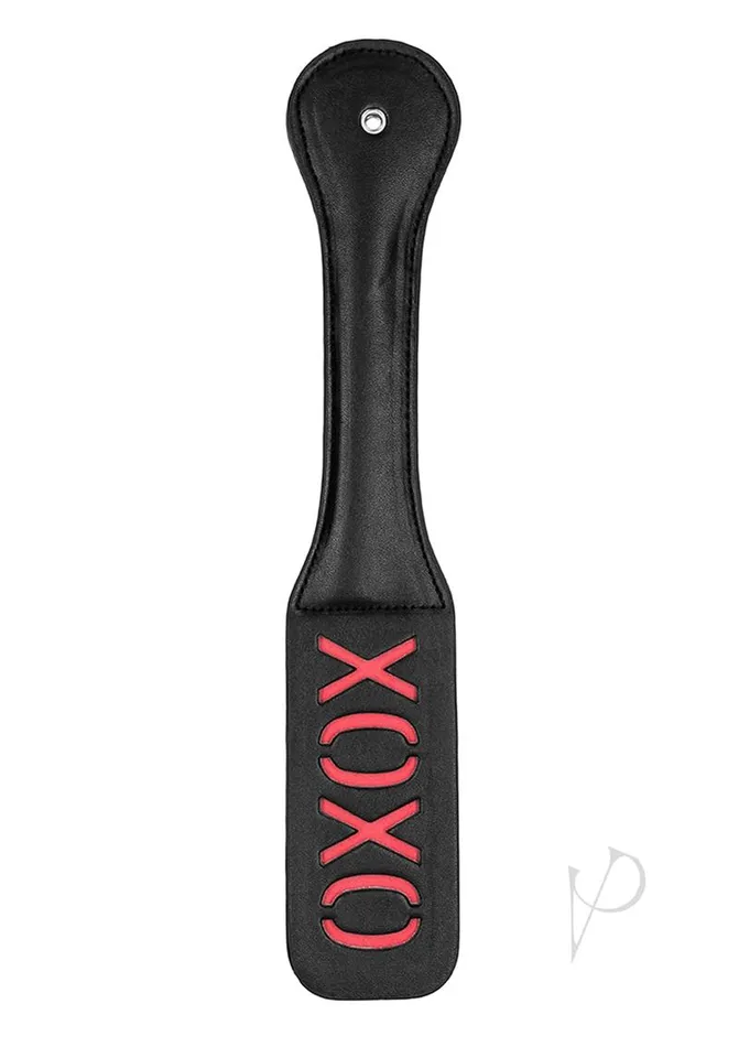 Ouch Leather Paddle XOXO Black Ouch Restraints