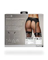 Ouch Vibrating StrapOn Thong with Adjustable Garters with Rechargeable Bullet ML Black Ouch Female Sex Toys Ouch Vibrating StrapOn Thong with Adjustable Garters with Rechargeable Bullet ML Black Ouch Female Sex Toys