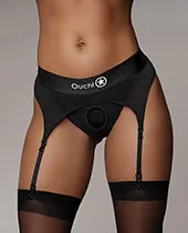 Ouch Vibrating StrapOn Thong with Adjustable Garters with Rechargeable Bullet ML Black Ouch Female Sex Toys Ouch Vibrating StrapOn Thong with Adjustable Garters with Rechargeable Bullet ML Black Ouch Female Sex Toys