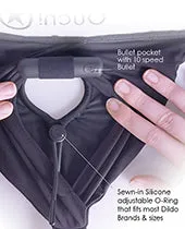 Ouch Vibrating StrapOn Thong with Adjustable Garters with Rechargeable Bullet ML Black Ouch Female Sex Toys Ouch Vibrating StrapOn Thong with Adjustable Garters with Rechargeable Bullet ML Black Ouch Female Sex Toys