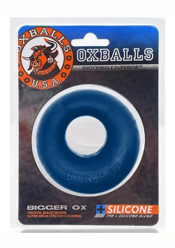 Oxballs Bigger Ox Silicone Cock Ring Space Blue Ice Oxballs Male Sex Toys