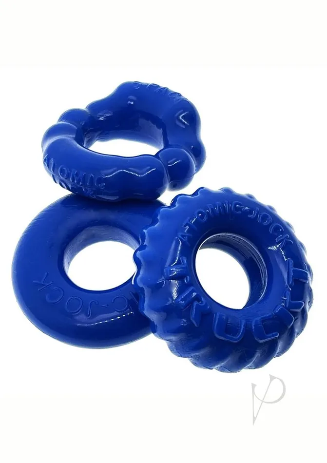 Oxballs Bonemaker Cock Ring Kit 3 pack Pool Blue Oxballs Male Sex Toys