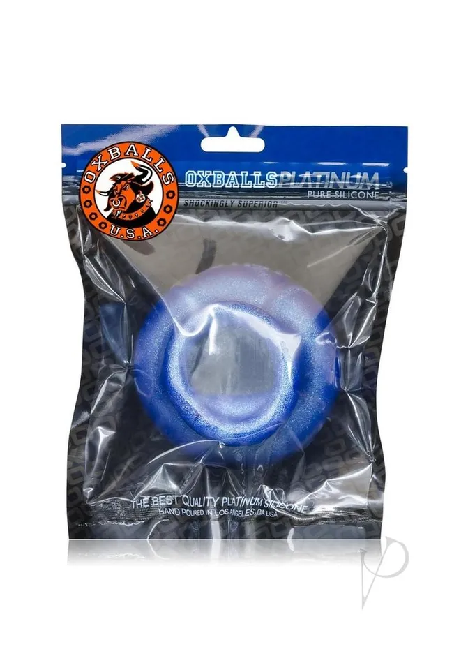 Oxballs Juicy Silicone Cock Ring 35in Blue Oxballs Male Sex Toys