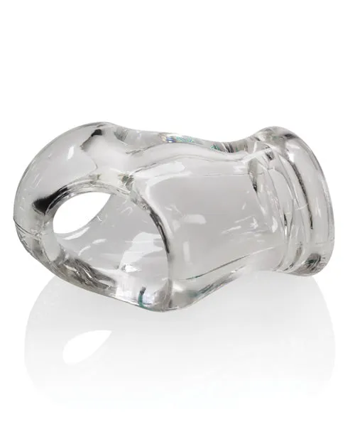 Oxballs Male Sex Toys Oxballs Atomic Jock UnitX Cock Ring and Ball Stretcher 3in Clear