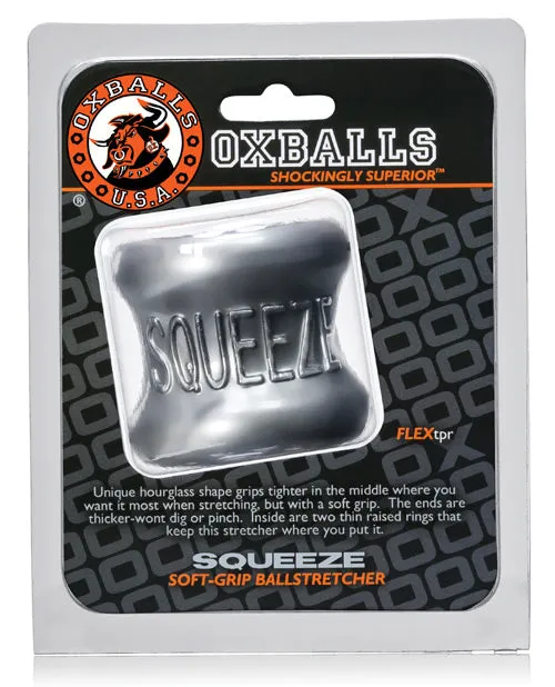 Oxballs Male Sex Toys Oxballs Squeeze Soft Grip Ball Stretcher Silver