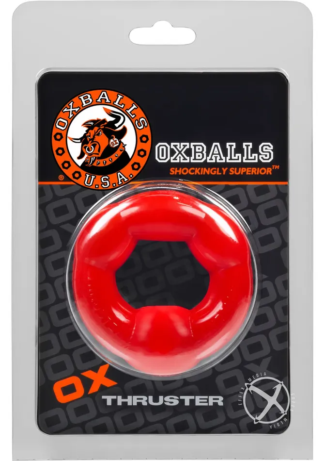 Oxballs Male Sex Toys Oxballs Thruster Cock Ring Red