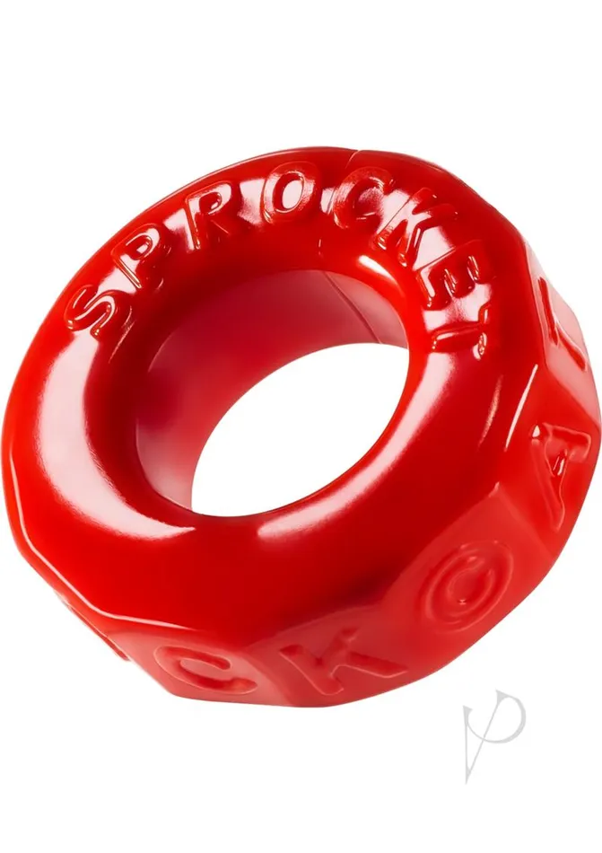 Oxballs Oxballs Atomic Jock Sprocket Super Stretchy Cock Ring 28in Red Male Sex Toys