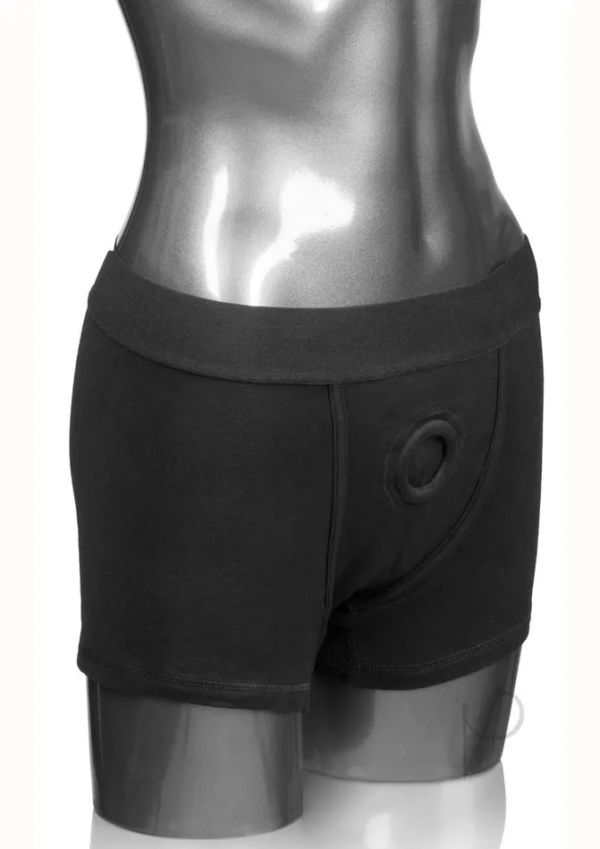 Packer Gear Boxer Brief Harness XL2XL Black Packer Gear Female Sex Toys