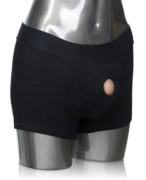 Packer Gear Boxer Brief Harness XL2XL Black Packer Gear Female Sex Toys