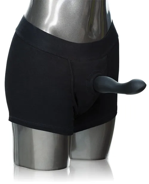 Packer Gear Boxer Brief Harness XL2XL Black Packer Gear Female Sex Toys