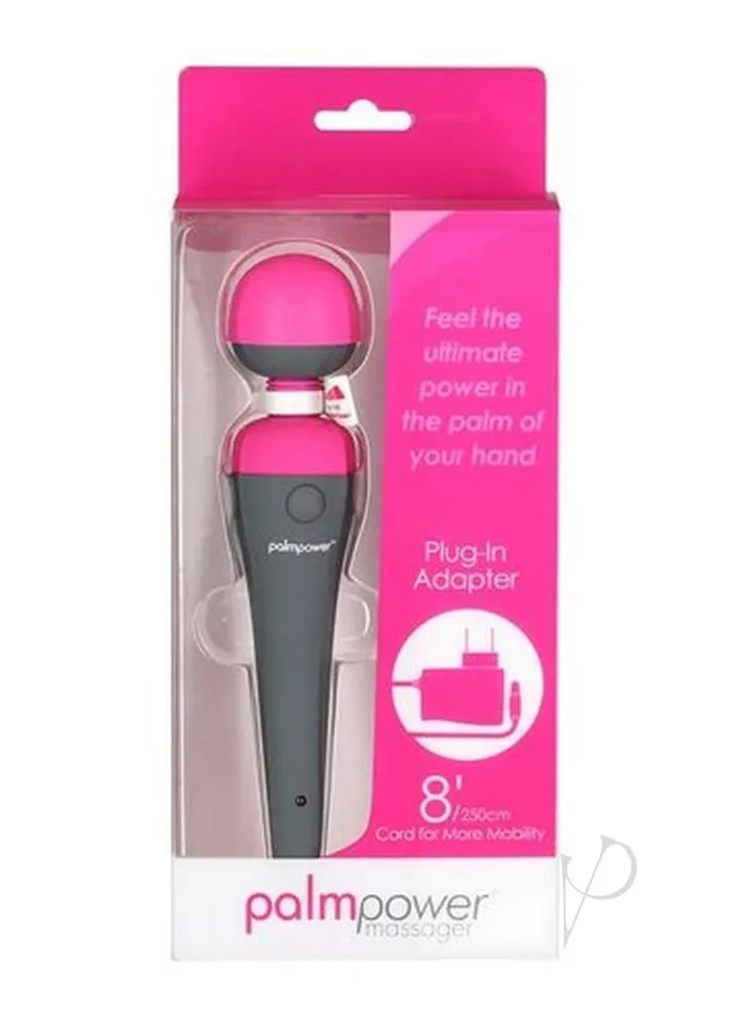 Palmpower Vibrators PalmPower Body Silicone Wand Massager GrayPink