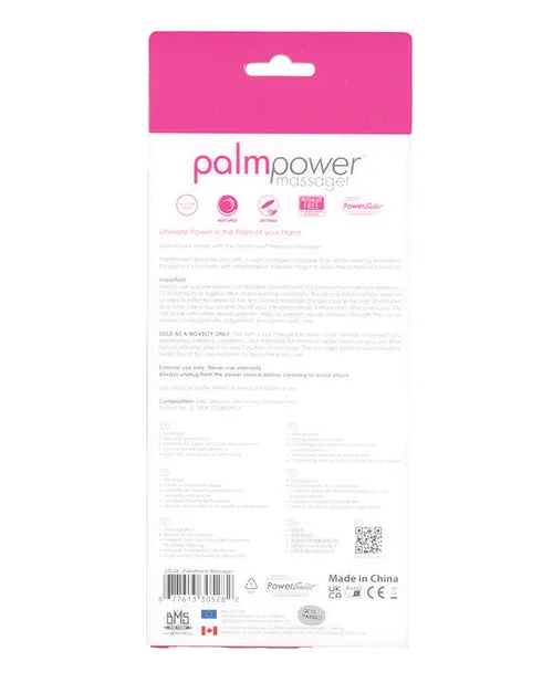 Palmpower Vibrators PalmPower Body Silicone Wand Massager GrayPink