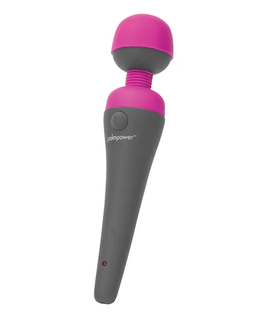 Palmpower Vibrators PalmPower Body Silicone Wand Massager GrayPink