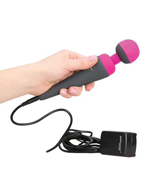 Palmpower Vibrators PalmPower Body Silicone Wand Massager GrayPink