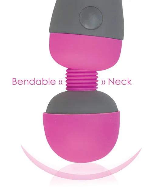 Palmpower Vibrators PalmPower Body Silicone Wand Massager GrayPink