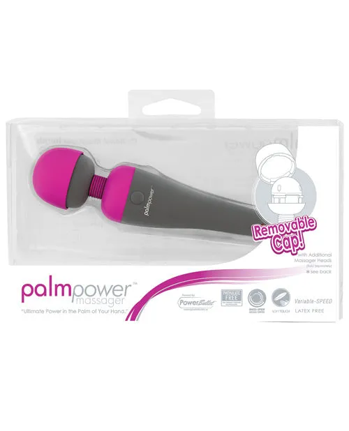 Palmpower Vibrators PalmPower Body Silicone Wand Massager GrayPink