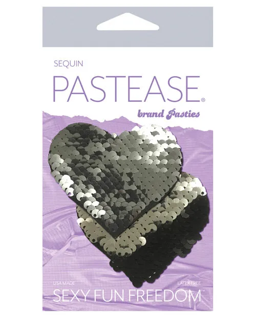 Pastease Anal Pastease Premium Color Changing Flip Sequins Heart SlateBlack OS Pastease Anal Pastease Premium Color Changing Flip Sequins Heart SlateBlack OS