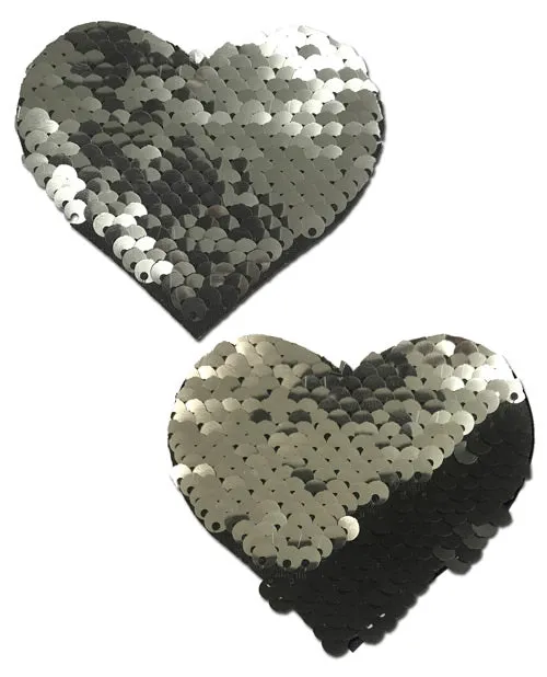 Pastease Anal Pastease Premium Color Changing Flip Sequins Heart SlateBlack OS Pastease Anal Pastease Premium Color Changing Flip Sequins Heart SlateBlack OS