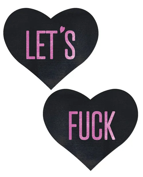 Pastease Anal Pastease Premium Lets Fuck Hearts Black OS