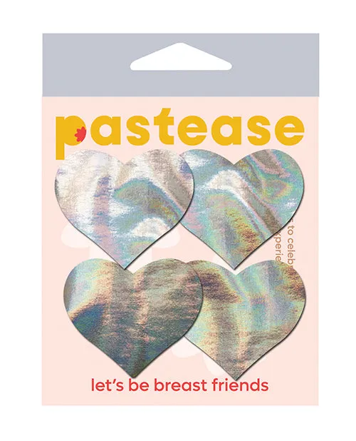 Pastease Anal Pastease Premium Petites Holographic Heart Silver OS Pack of 2 Pair Pastease Anal Pastease Premium Petites Holographic Heart Silver OS Pack of 2 Pair