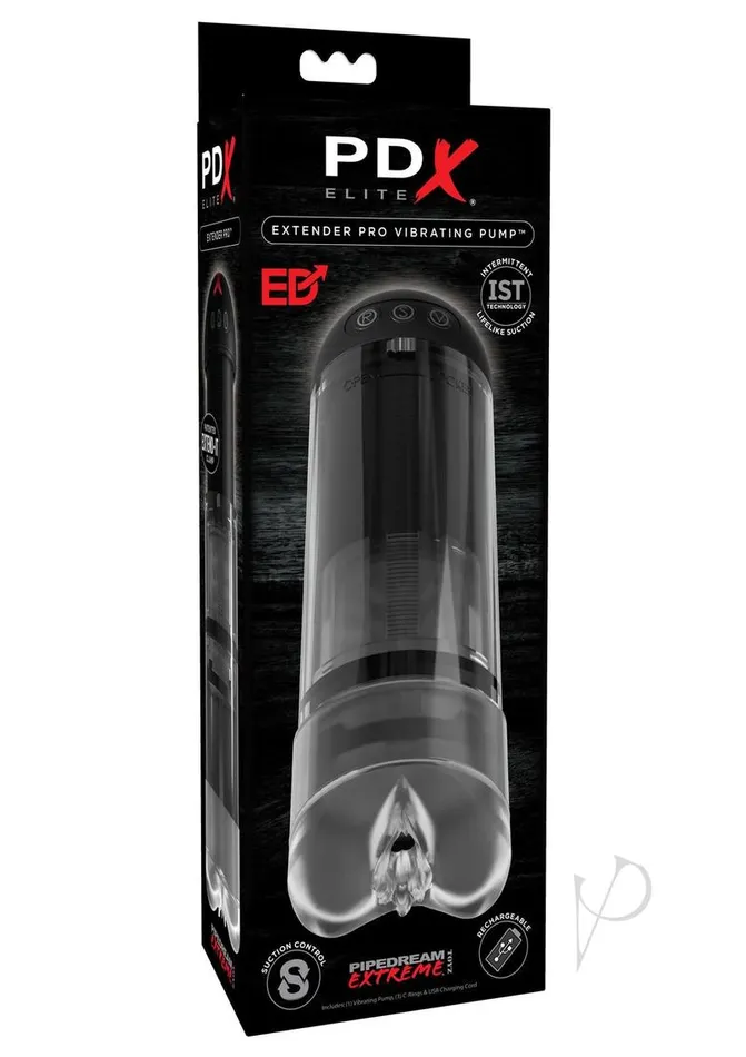 Pdx Elite Male Sex Toys PDX Elite Recharegable Extender Pro Vibrating Pump Masturbator Pussy ClearBlack Pdx Elite Male Sex Toys PDX Elite Recharegable Extender Pro Vibrating Pump Masturbator Pussy ClearBlack