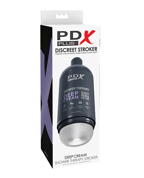 Pdx Plus PDX Plus Shower Therapy Deep Cream Discreet Stroker Frosted Male Sex Toys