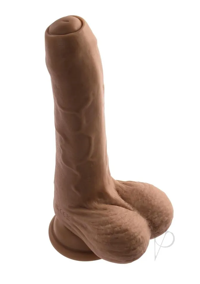 Peek A Boo Vibrating Rechargeable Silicone Dildo Chocolate Evolved Female Sex Toys