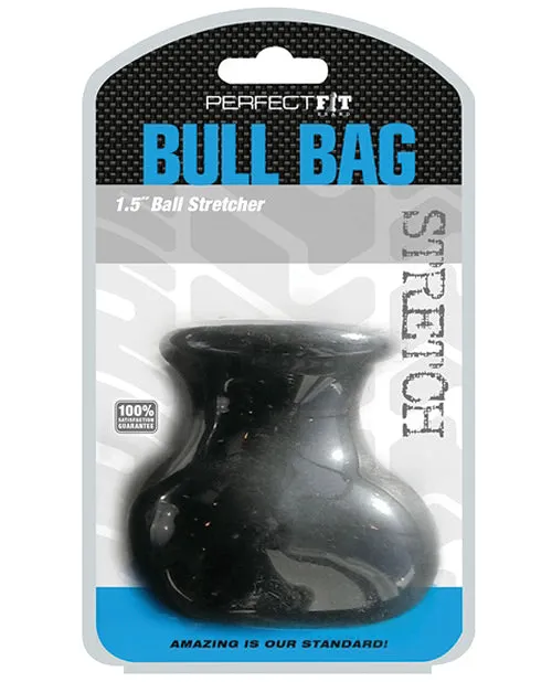 Perfect Fit Bull Bag 15in Ball Stretcher Black Perfect Fit Anal