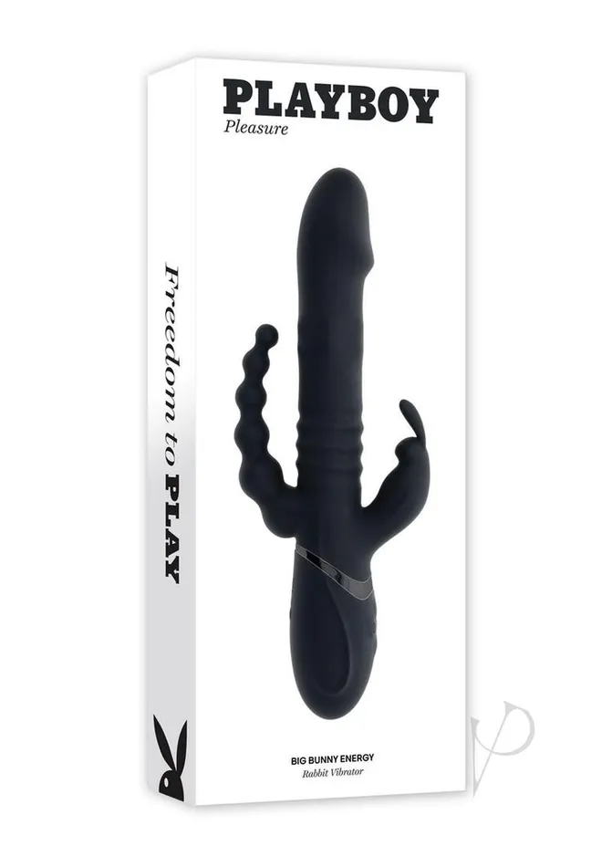 Playboy Big Bunny Energy Rechargeable Silicone Rabbit Vibrator Black Playboy Female Sex Toys Playboy Big Bunny Energy Rechargeable Silicone Rabbit Vibrator Black Playboy Female Sex Toys