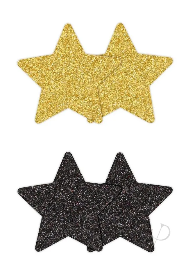 Pretty Pasties Anal Pretty Pasties Glitter Stars BlackGold Pretty Pasties Anal Pretty Pasties Glitter Stars BlackGold