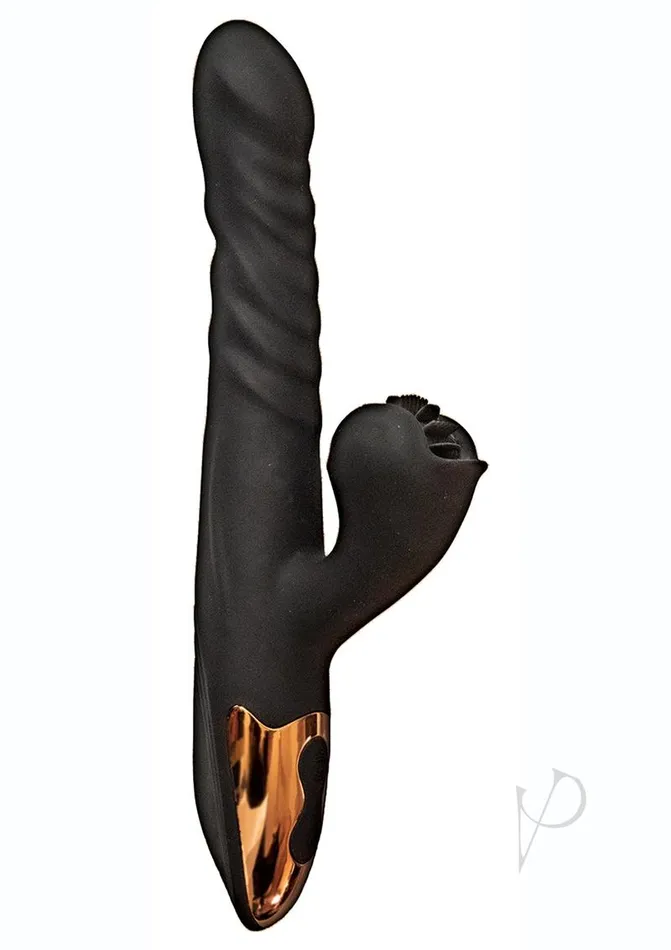 Princess Silicone Rechargeable HeatUp Spinning Thrusting Rabbit Vibrator Black Princess Vibrators Princess Silicone Rechargeable HeatUp Spinning Thrusting Rabbit Vibrator Black Princess Vibrators