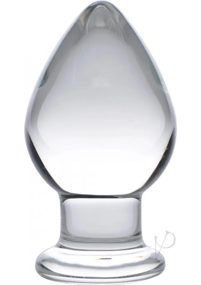 Prisms Prisms Molten Wide Glass Butt Plug Clear Anal
