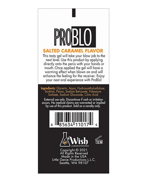 Problo Enhancers ProBlo Oral Pleasure Flavored Gel 15oz Salted Caramel Problo Enhancers ProBlo Oral Pleasure Flavored Gel 15oz Salted Caramel
