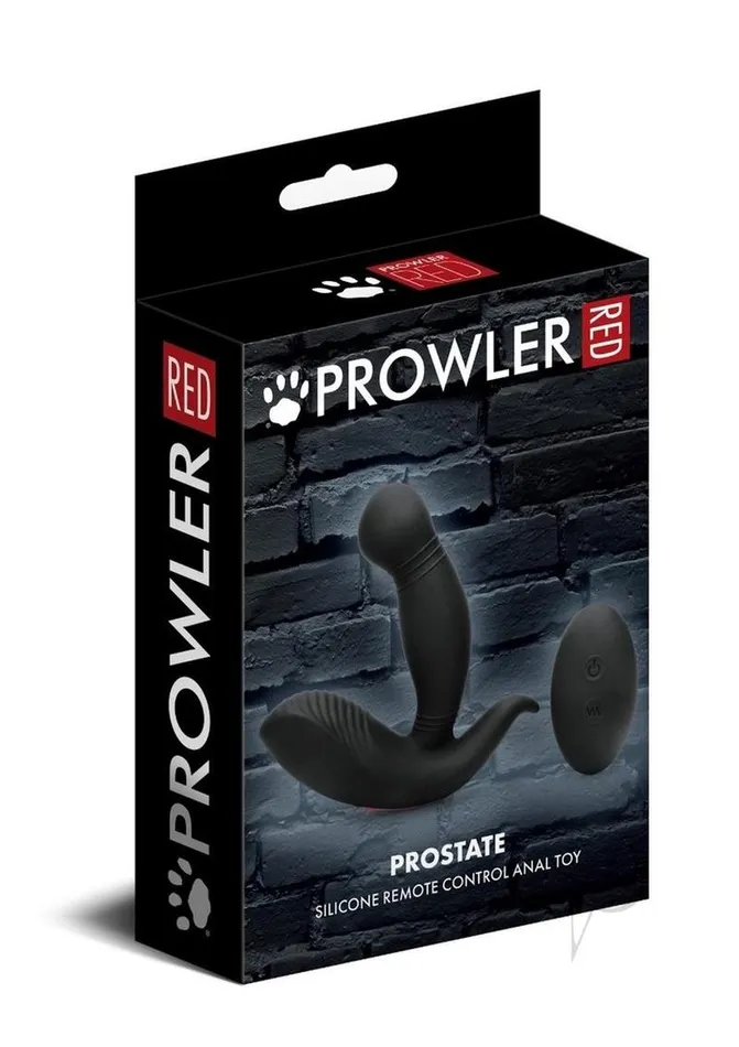 Prowler Red Anal Prowler RED Prostate Massager with Remote Control Black