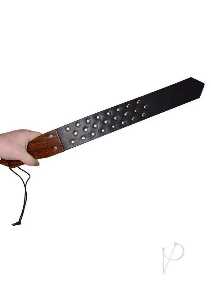 Prowler Red Restraints Prowler RED Leather and Wood Studded Paddle BlackBrown Prowler Red Restraints Prowler RED Leather and Wood Studded Paddle BlackBrown