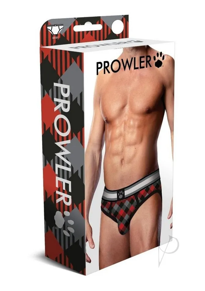 Prowler Tartan 1 Brief Small BlackRed Prowler Anal