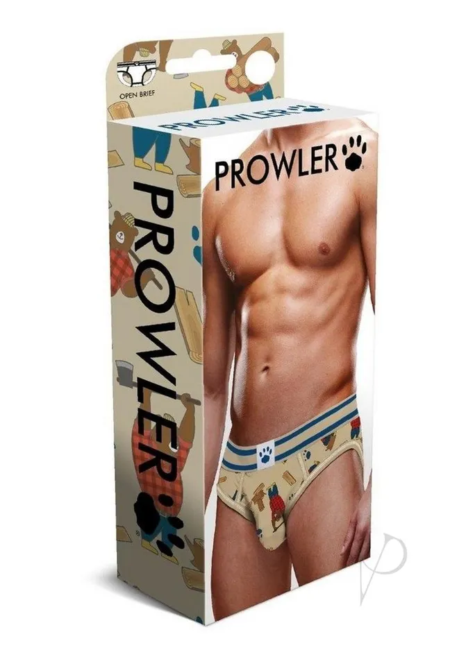 Prowler Vibrators Prowler Lumberbear Open Brief Small BrownBlue