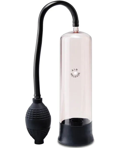 Pump Worx Rookie Of The Year Pump Advanced Penis Enlargement System Clear and Black Pump Worx Male Sex Toys