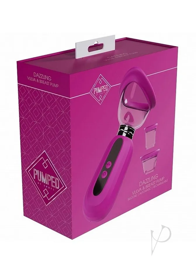 Pumped Pumped Dazzling Automatic 5 Speed Silicone Rechargeable Vulva Clitoral Nipple and Breast Pump Pink Female Sex Toys Pumped Pumped Dazzling Automatic 5 Speed Silicone Rechargeable Vulva Clitoral Nipple and Breast Pump Pink Female Sex Toys