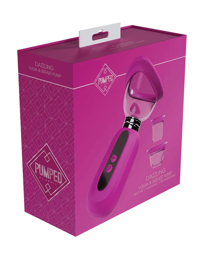 Pumped Pumped Dazzling Automatic 5 Speed Silicone Rechargeable Vulva Clitoral Nipple and Breast Pump Pink Female Sex Toys Pumped Pumped Dazzling Automatic 5 Speed Silicone Rechargeable Vulva Clitoral Nipple and Breast Pump Pink Female Sex Toys