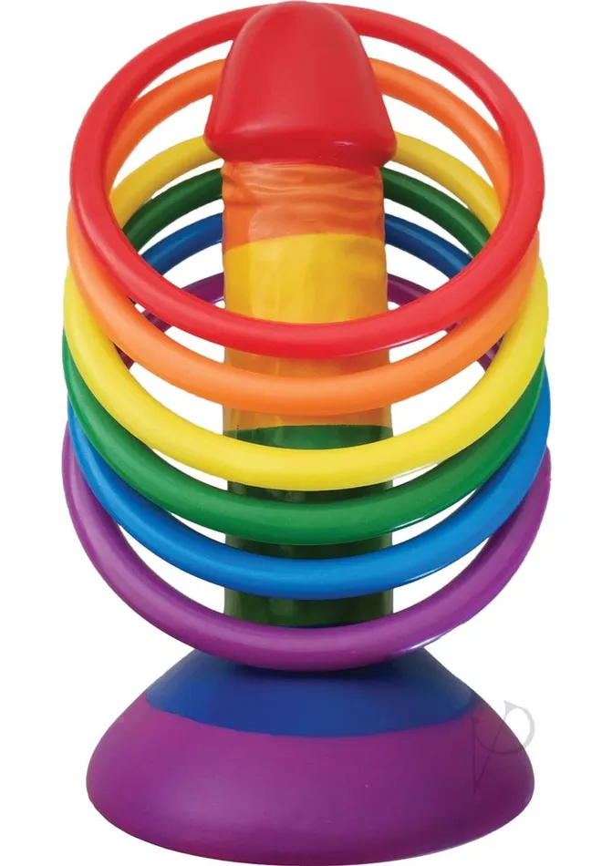 Rainbow Rainbow Pecker Party Ring Toss Male Sex Toys