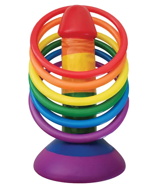 Rainbow Rainbow Pecker Party Ring Toss Male Sex Toys